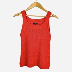 J. Crew Knit‎ Burnt Orange Cotton Knit Tank Sweater l Size Small